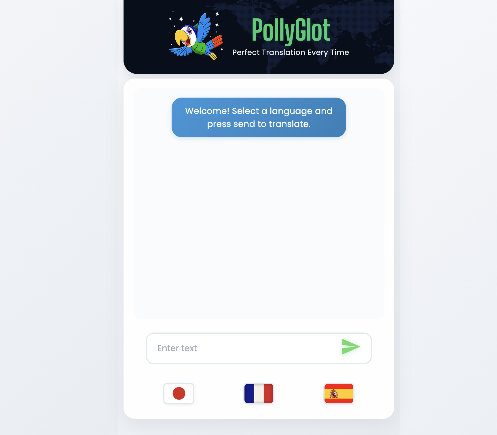 PollyGlot Screenshot